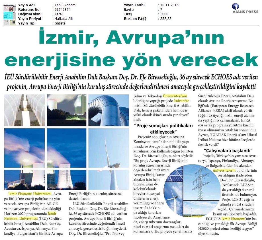 İzmir Avrupa'nın enerjisine yön verecek