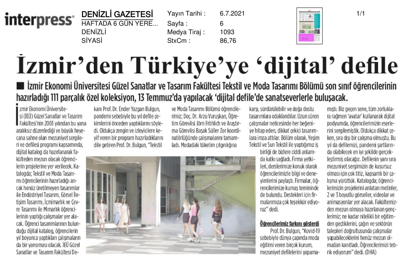 İzmir’den Türkiye’ye ‘dijital’ defile
