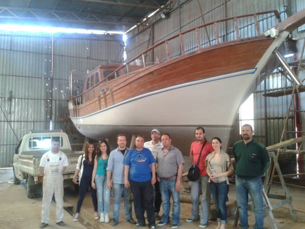 STUDENTS OF YACHT DESIGN ARE AT BODRUM SHIP YARD