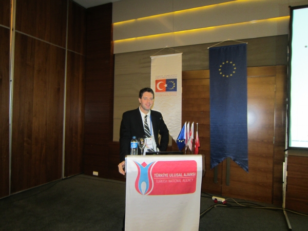 Alexander Bürgin presented his Jean Monnet Chair Project at Info-Day in Istanbul