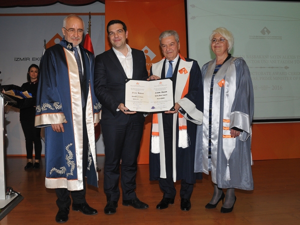 HONORARY DOCTORATE DEGREE TO TSIPRAS