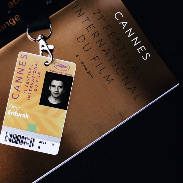 Cinema and Digital Media student Onur Erdurak at the 71th Cannes Film Festival!