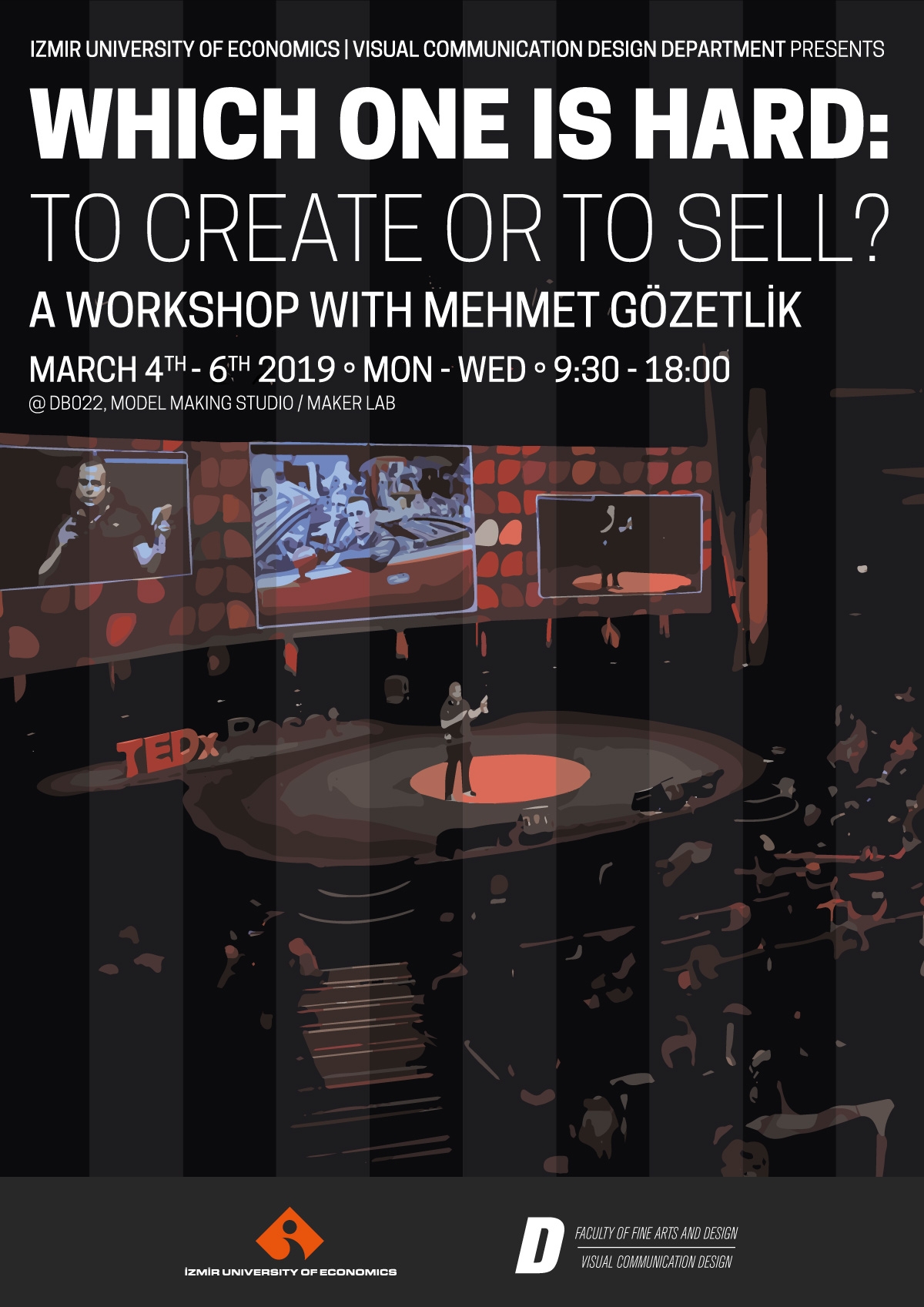 IUE Visual Communication Design Department “Which one is Hard: To Create or to Sell?” Workshop