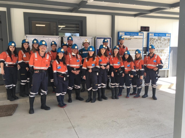 İş Sağlığı ve Güvenliği Programı öğrencileri TÜPRAG altın madeninde