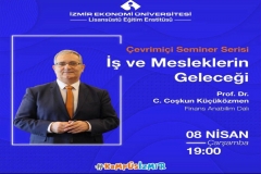 Professor Dr. Küçüközmen spoke on the topic of "The Future of Jobs and Professions" in Online Seminar Series