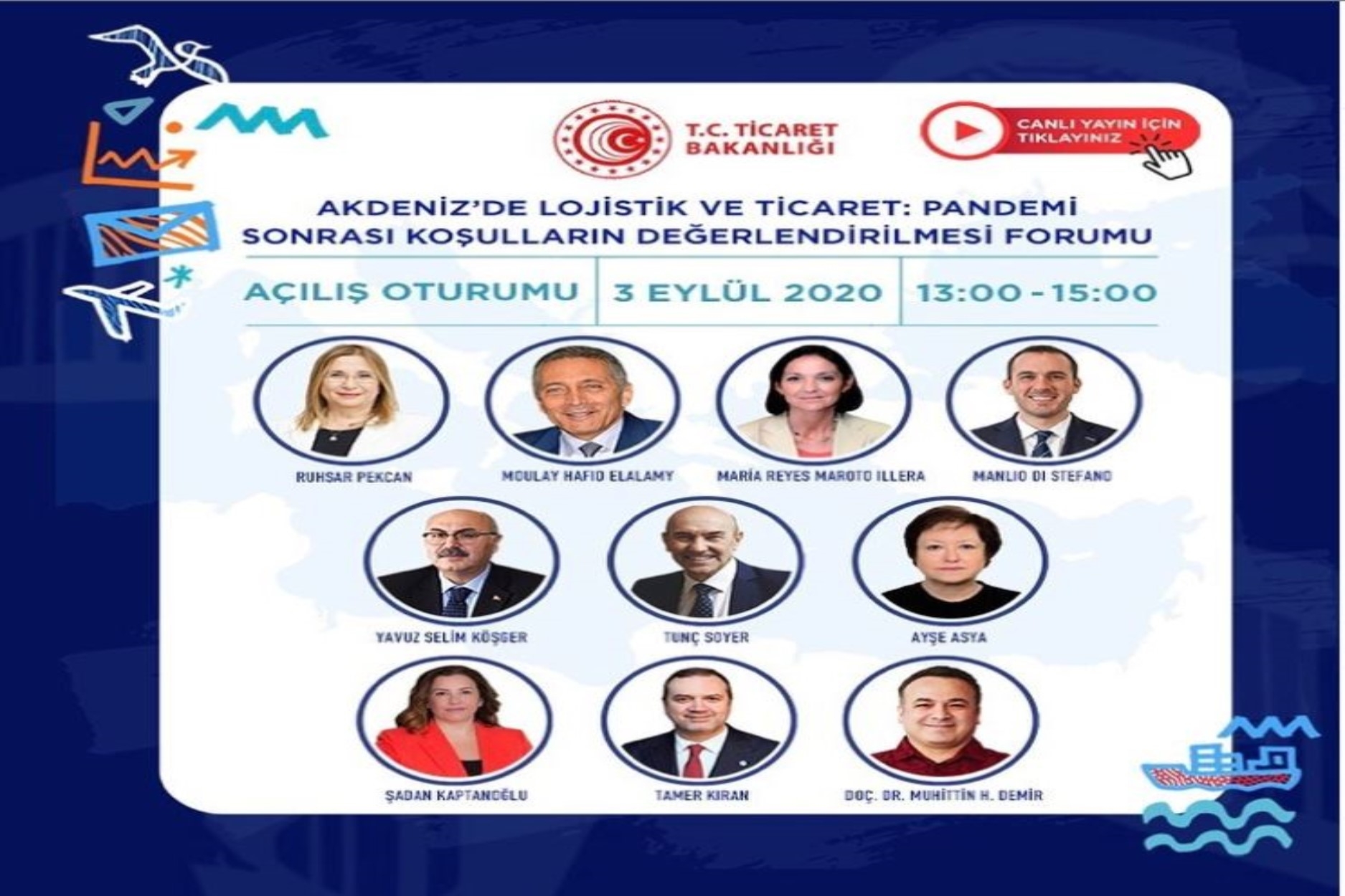 İEÜ Lojistik Yönetimi Bölüm Başkanı Doç. Dr. Muhittin H. Demir, 2020 İEF İzmir İş Günleri'nde "Akdeniz'de Ticaret ve Lojistik" konulu bir sunum gerçekleştirecek