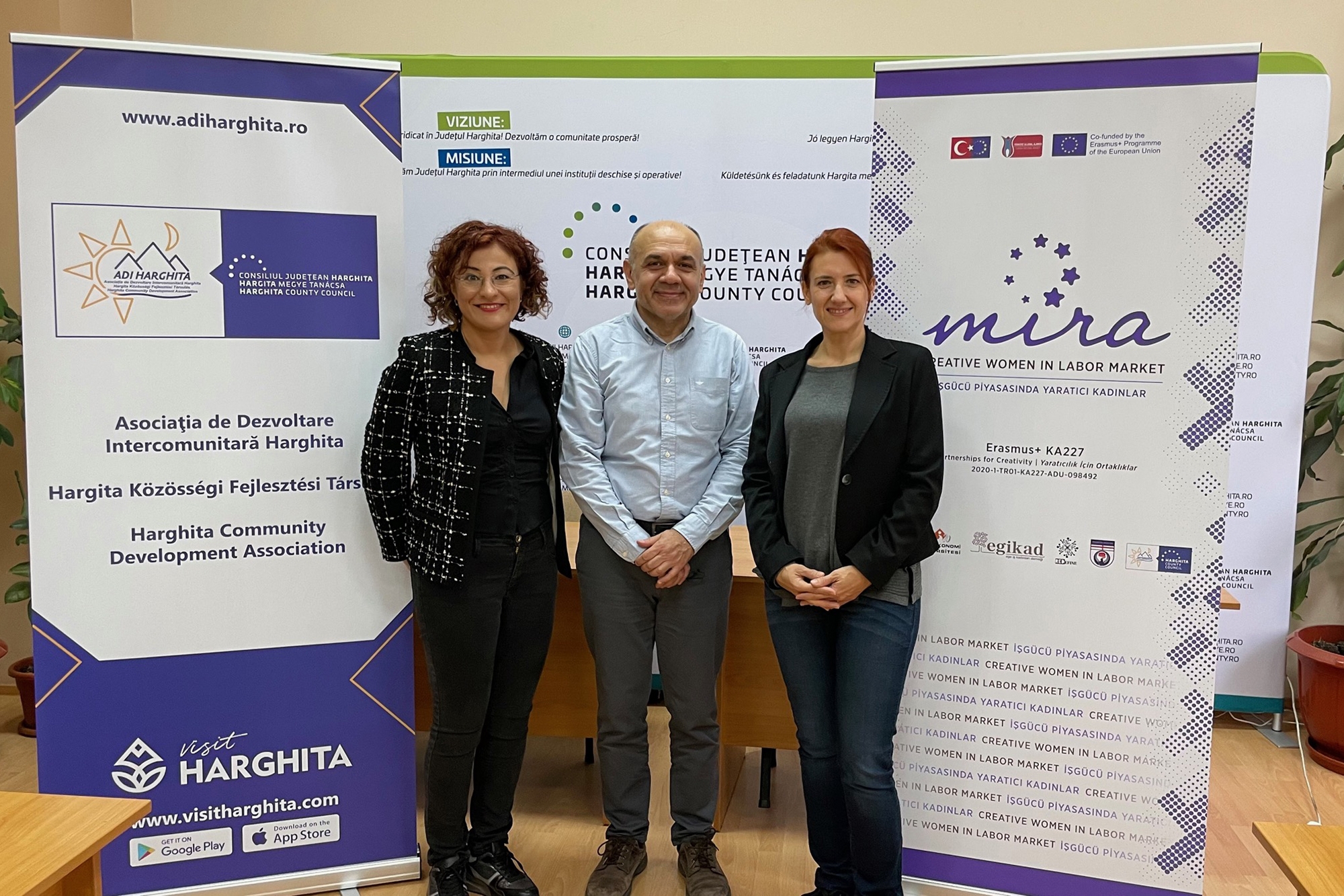 MIRA - Creative Women in Labor Market Erasmus + KA227 Projesi'nin toplantısı Romanya'da gerçekleşti.