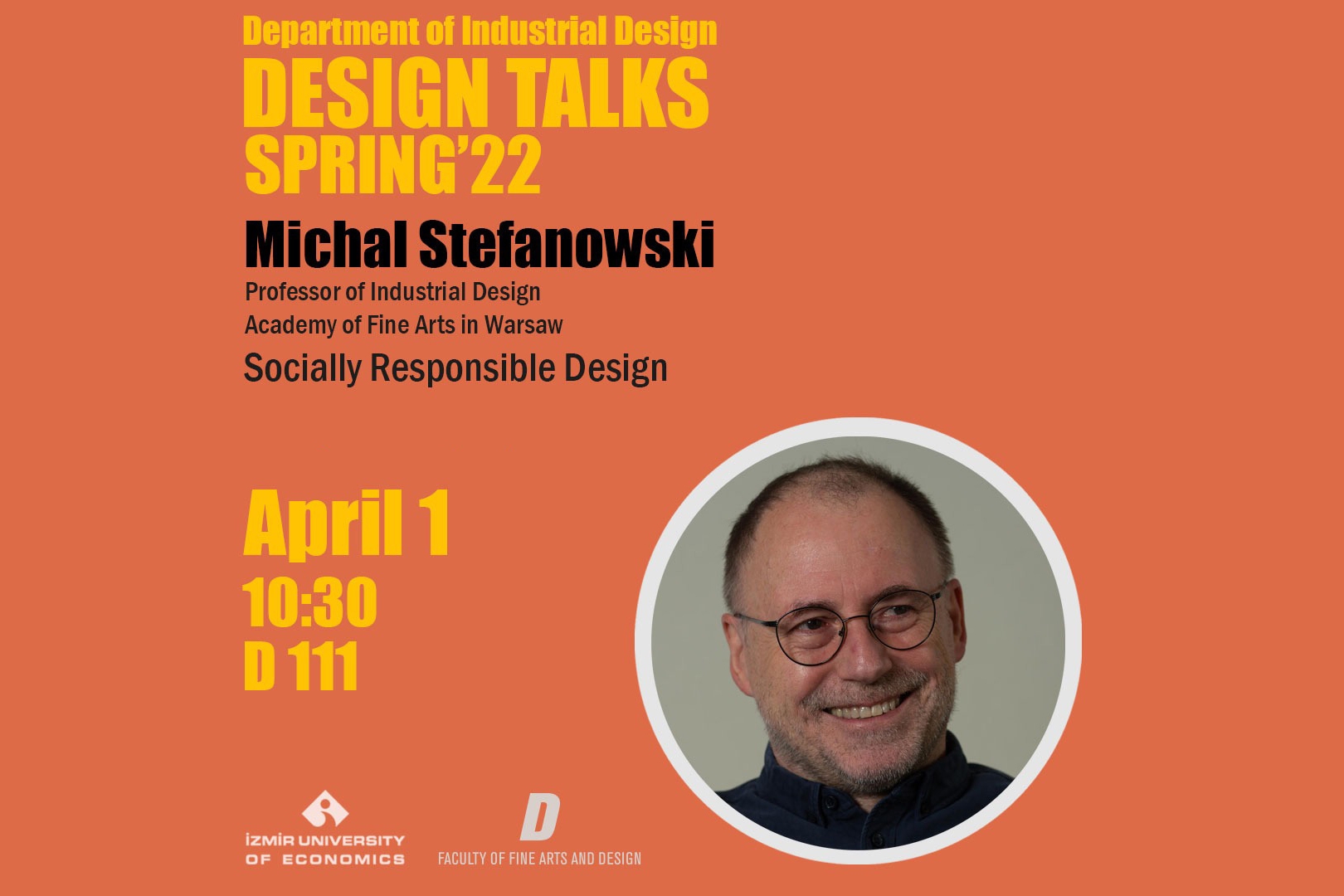 Tasarım Konuşmaları Bahar '22 Michał Stefanowski ile başlıyor