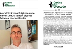 Devrim Sezer wrote  a blog post for the Turkey Kant Society: “The Kantian Turn in Arendt’s Political Thought: Lectures on Kant’s Political Philosophy”