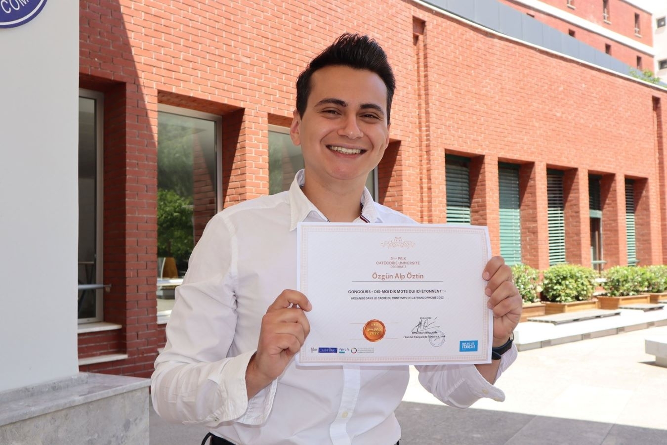 Özgün Alp Öztin Graduates with a Double Diploma and 3 Foreign Languages