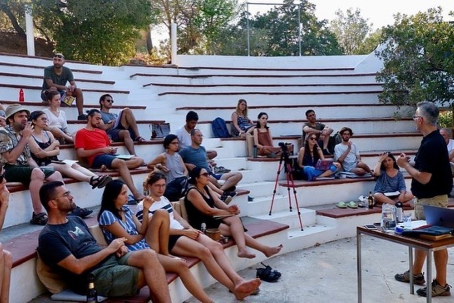 Devrim Sezer gave lectures at the Political Camp organized at Gümüşlük Academy