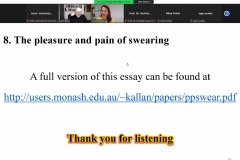 As part of the webinar series, IUE Department of English Translation and Interpreting, Faculty of Arts and Sciences, hosted Prof. Keith Allan from Monash University.