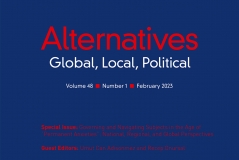 Alternatives' Special Issue "Governing and Navigating Subjects in the Age of ‘Permanent Anxieties" has been published