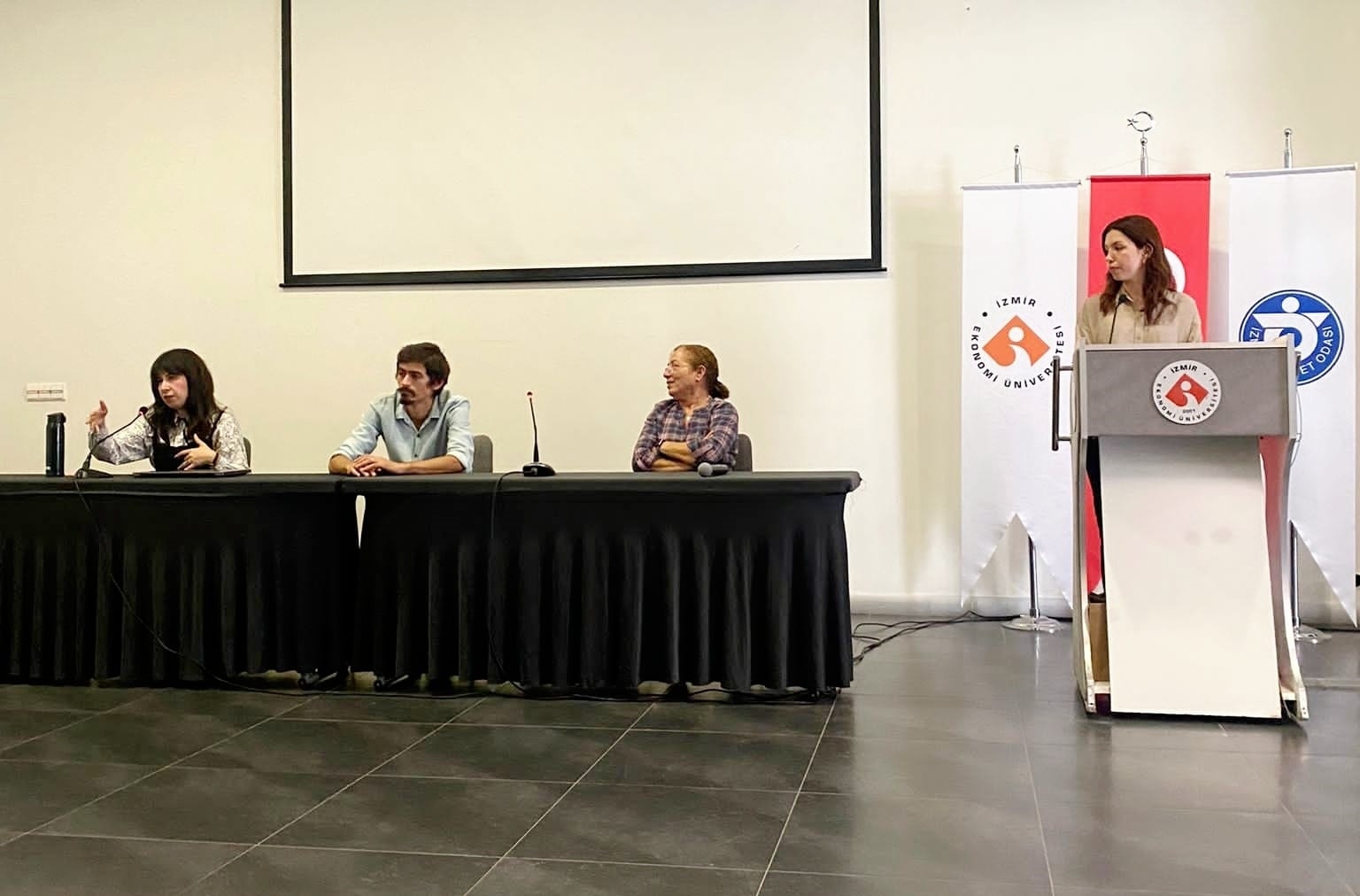 Within the framework of International Translation Day, IUE Department of English Translation and Interpreting, Faculty of Arts and Sciences, organized a panel titled "Current Approaches in Audiovisual Translation".