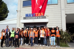 İnşaat Teknolojisi Öğrencileri Mavitaş Prefabrik Üretim Tesisinde