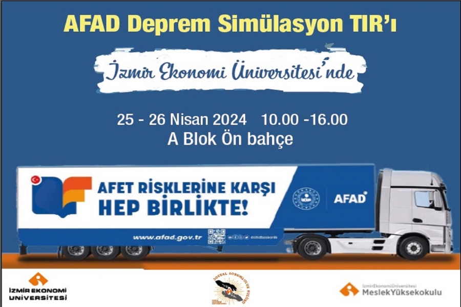 AFAD Deprem Simülasyon Tırı Kampüste!