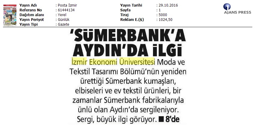 Sümerbank'a Aydın'da ilgi