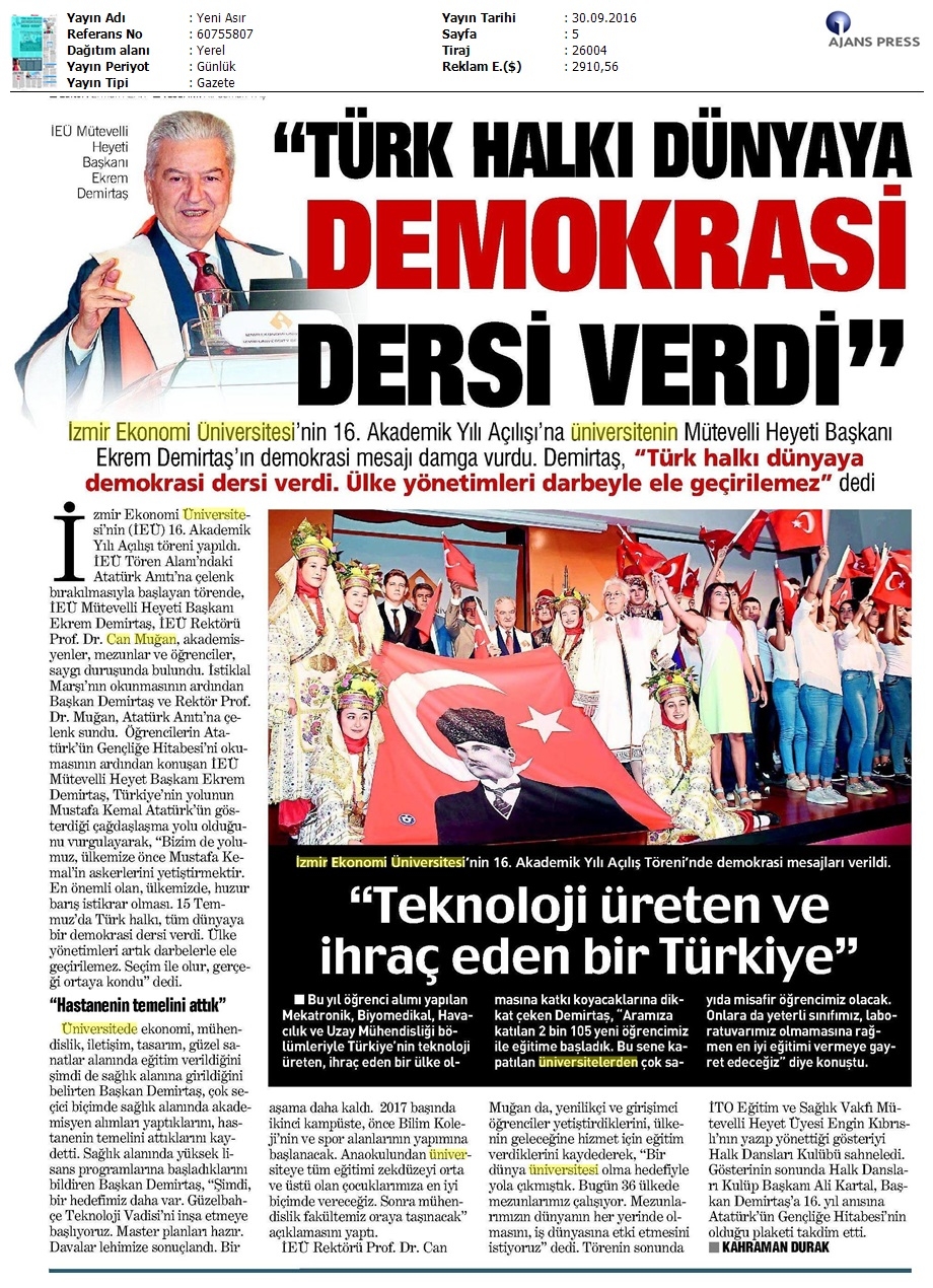"Türk halkı dünyaya demokrasi dersi verdi"