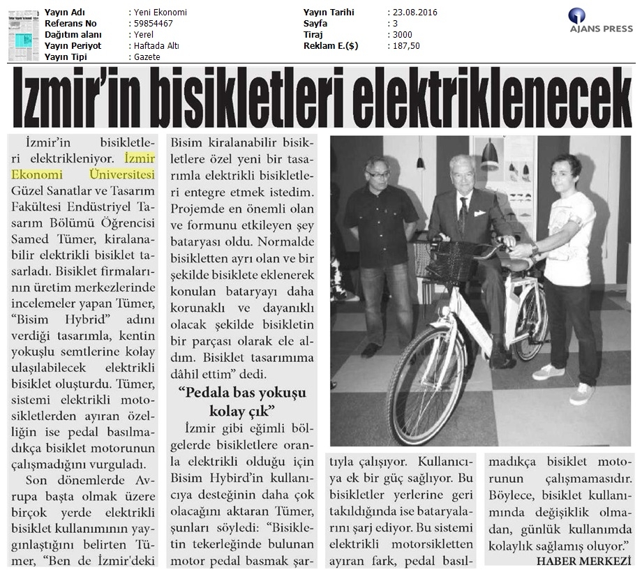 İzmir'in bisikletleri elektriklenecek
