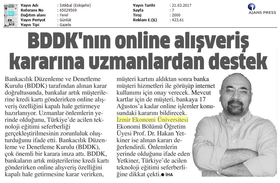 BDDK'nın online alışveriş kararına uzmanlardan destek