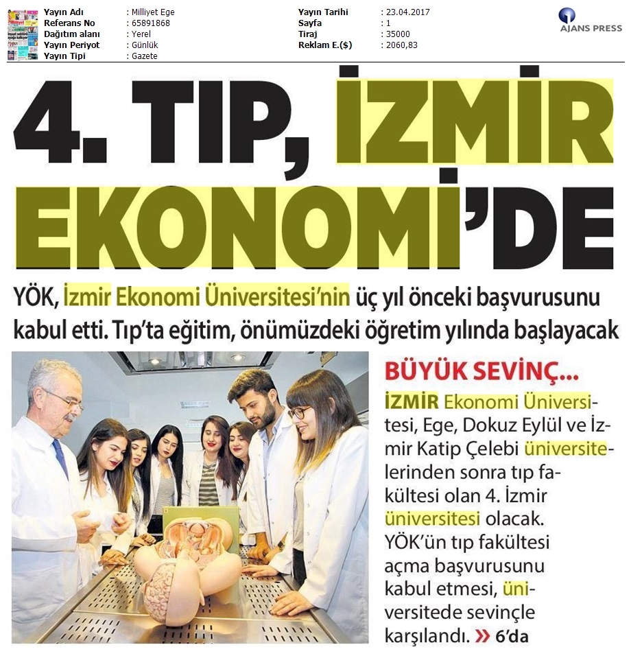 4. Tıp İzmir Ekonomi'de