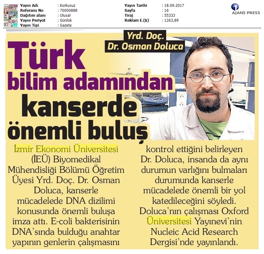 Türk bilim adamından kanserde önemli buluş