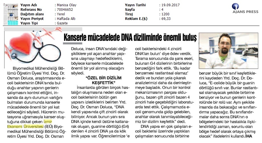 Kanserle mücadelde DNA diziliminde önemli buluş