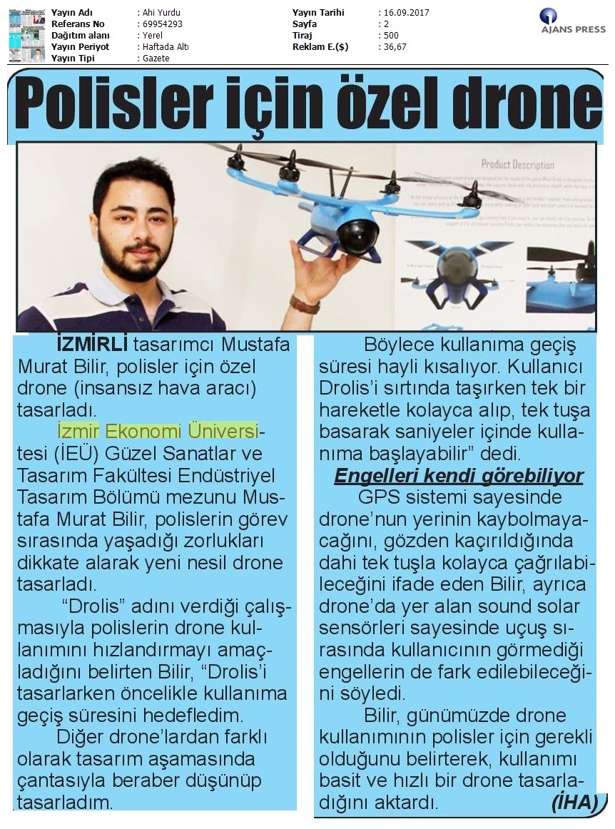 Polisler için özel drone