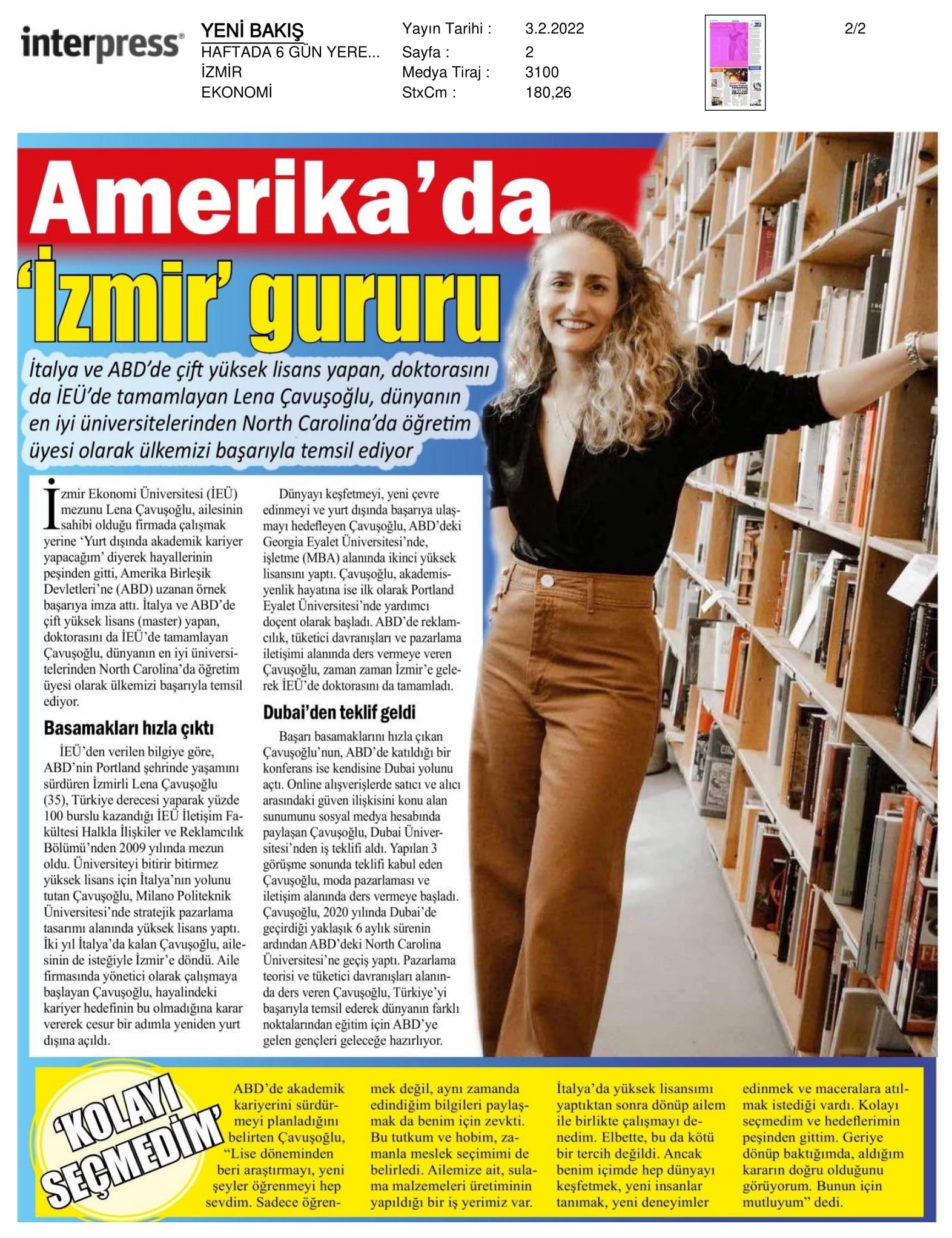 Amerika’da ‘İzmir’ gururu