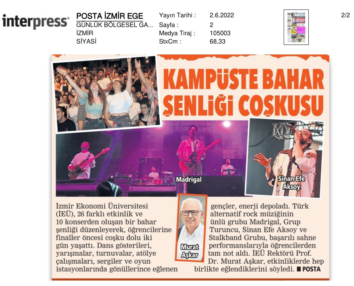 10 konser, 26 etkinlik, iki gün eğlence