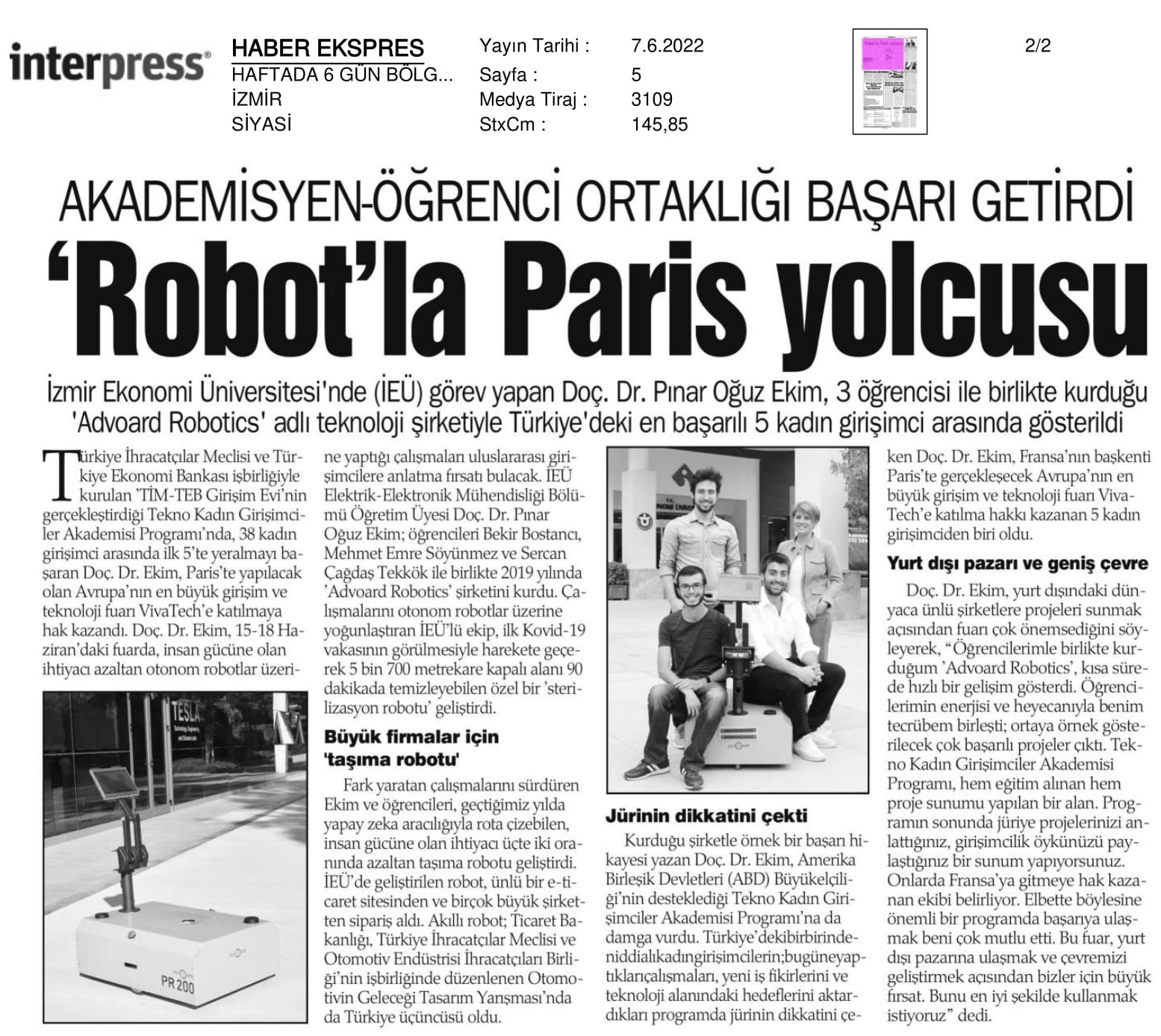 İRAN 2022

‘Robot’la Paris yolcusu
