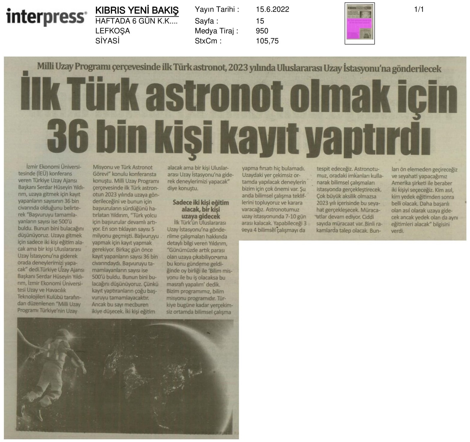 İzmir Ekonomi'de 'Türkiye'nin uzay hedefleri' konuşuldu