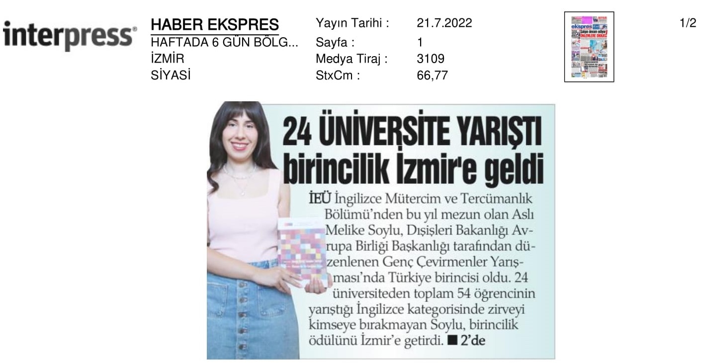 24 üniversite yarıştı, birincilik İzmir’e geldi