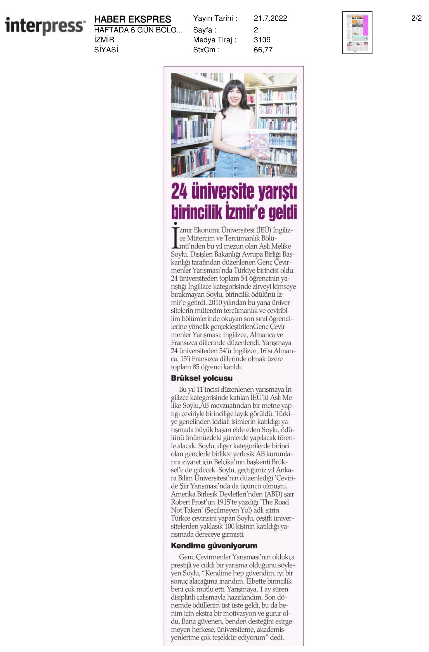24 üniversite yarıştı, birincilik İzmir’e geldi