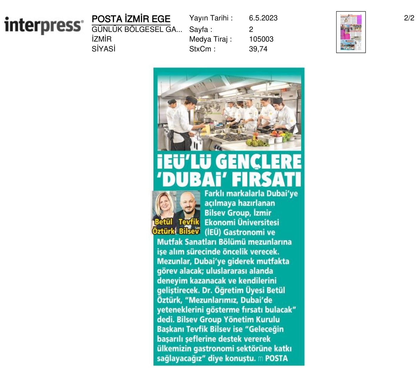 ‘Mutfak'ta Dubai Fırsatı