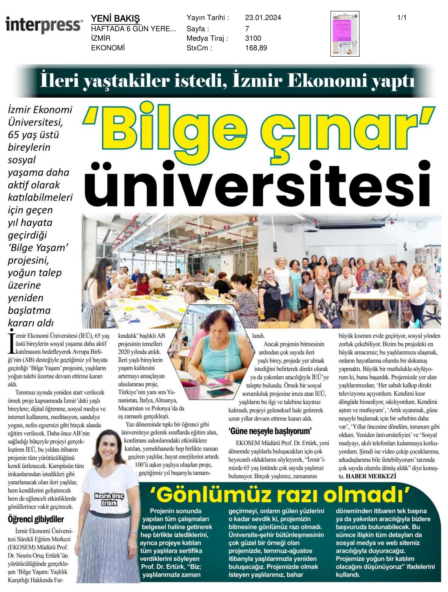 ‘Bilge Çınar’ Üniversitesi