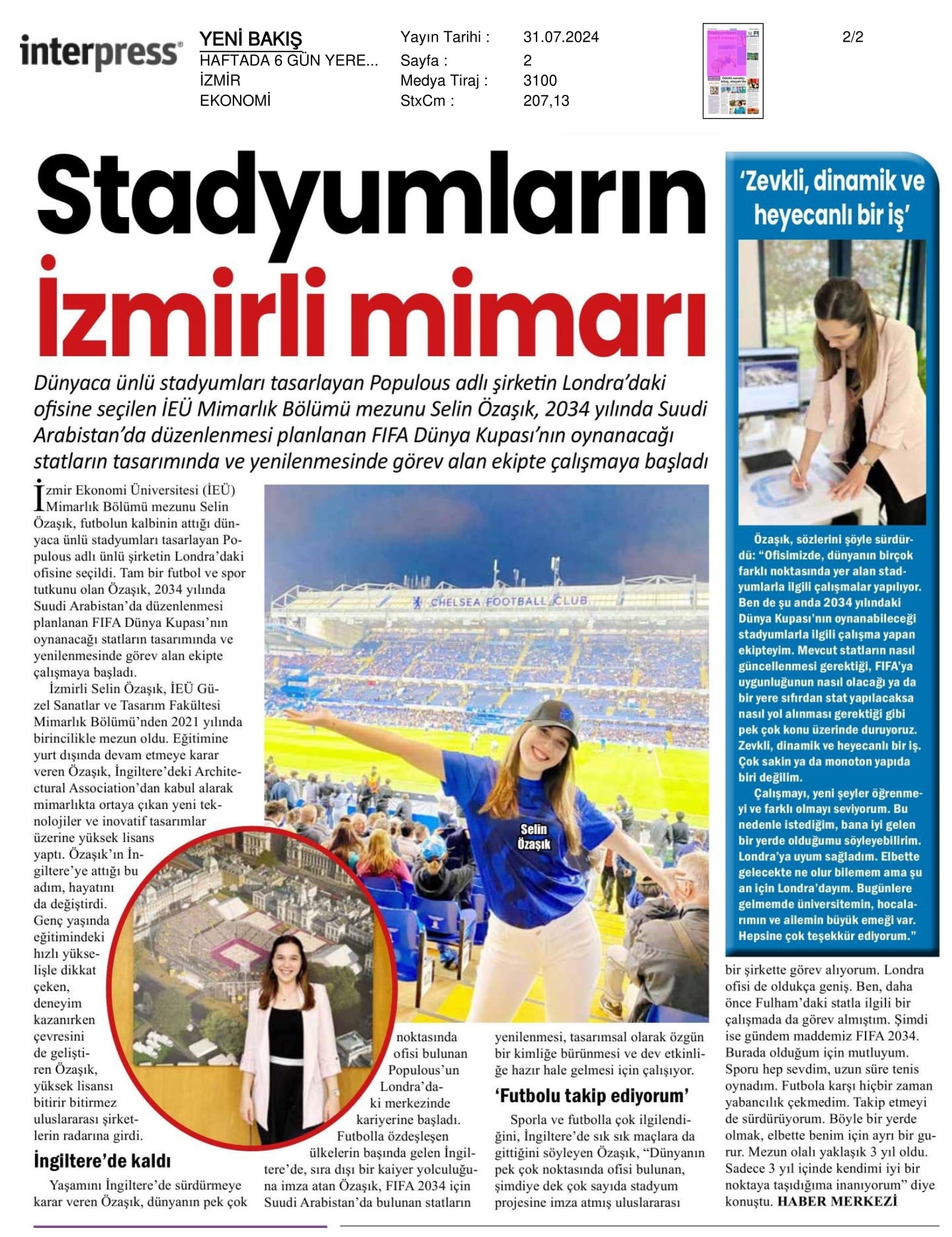 Stadyumların İzmirli Mimarı