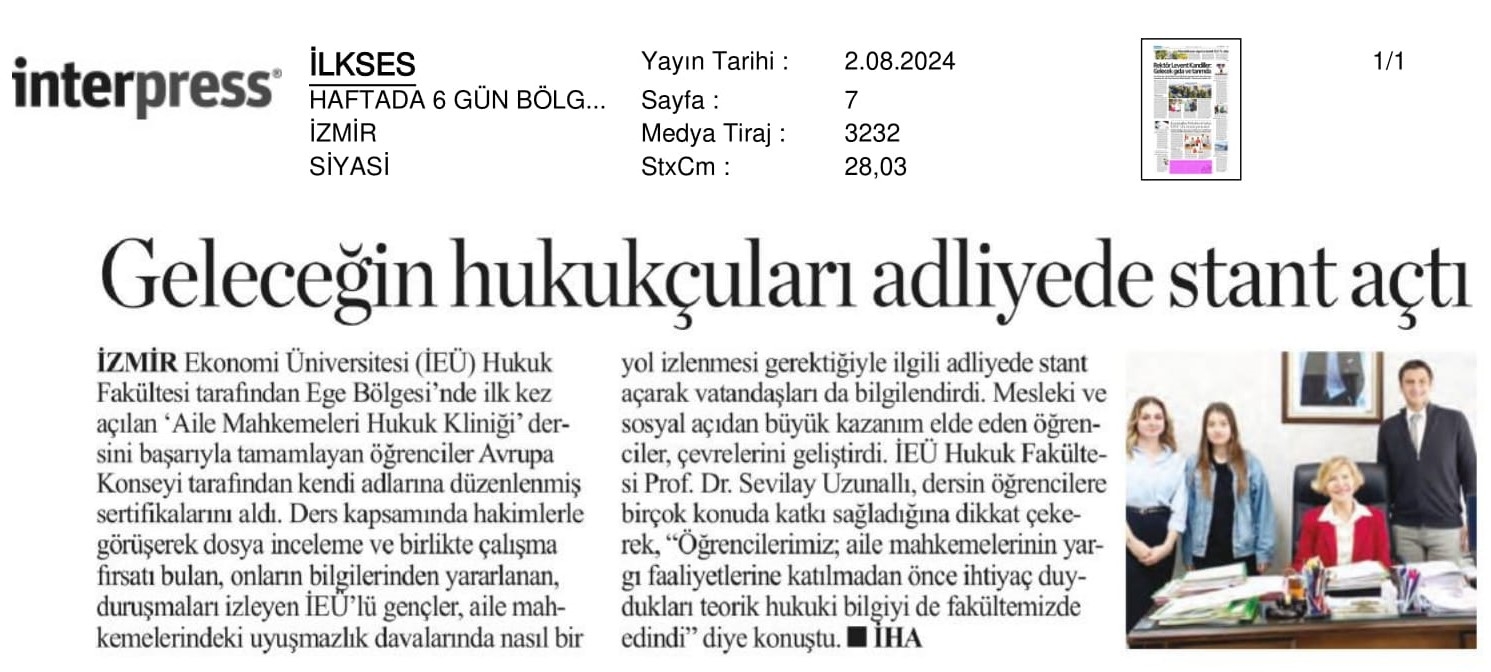 ‘Hukuk Kliniği’nden Başarıyla Çıktılar