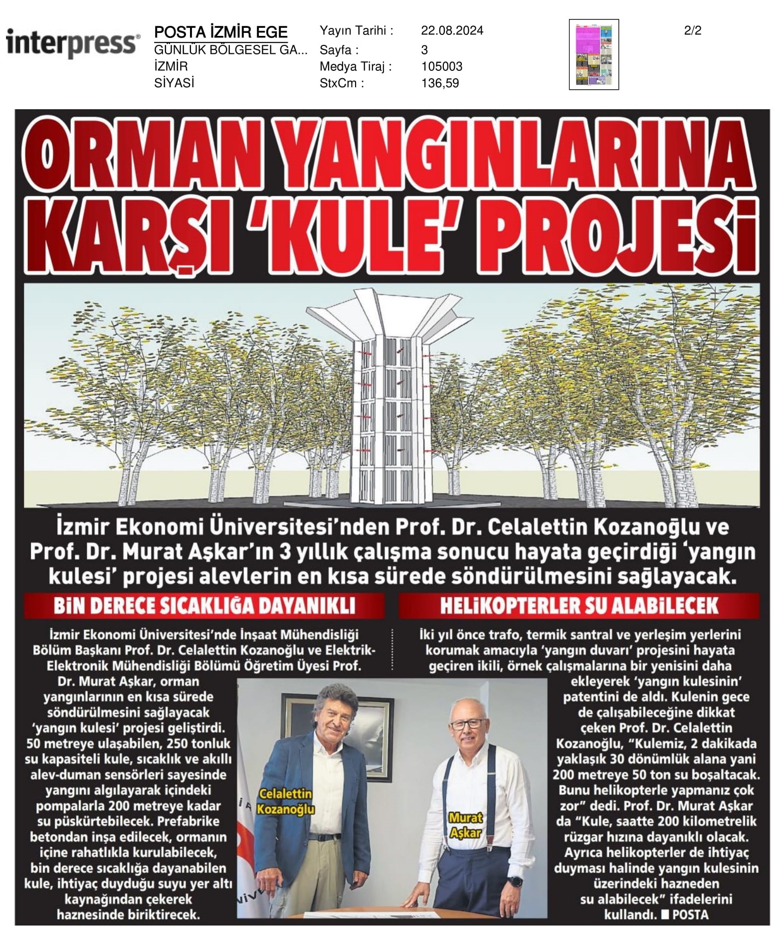 Orman Yangınlarına ‘Kule’ Müdahalesi