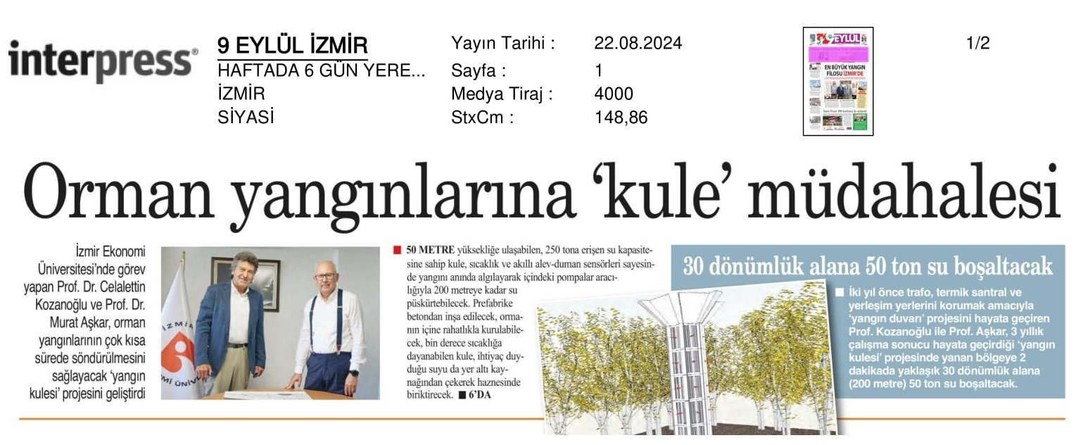 Orman Yangınlarına ‘Kule’ Müdahalesi