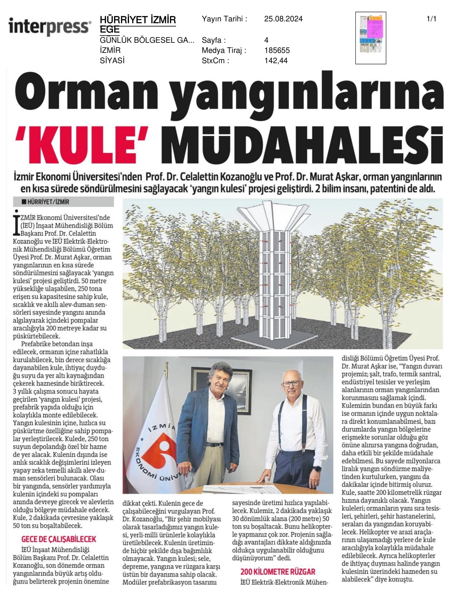 Orman Yangınlarına ‘Kule’ Müdahalesi