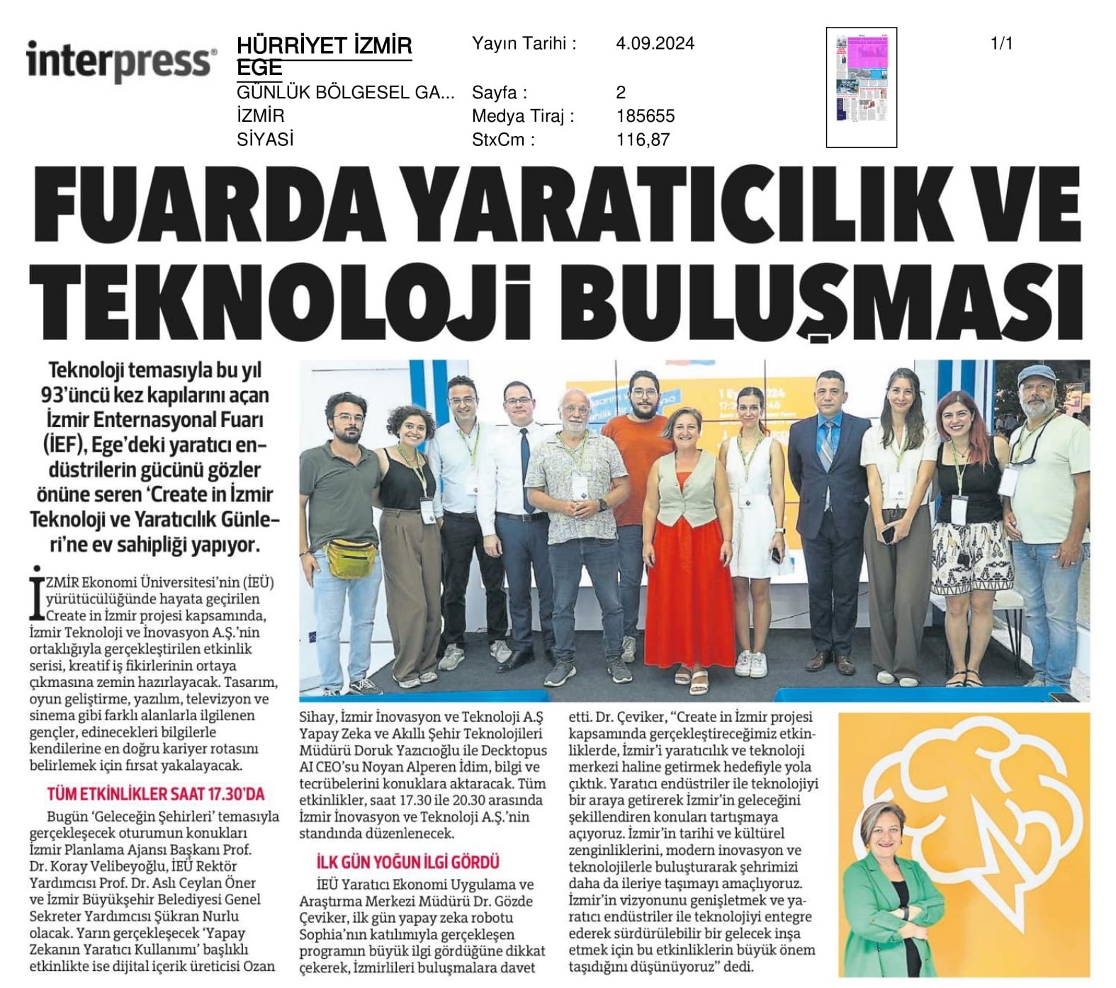 Fuarda ‘Teknoloji ve Yaratıcılık’ Buluşması