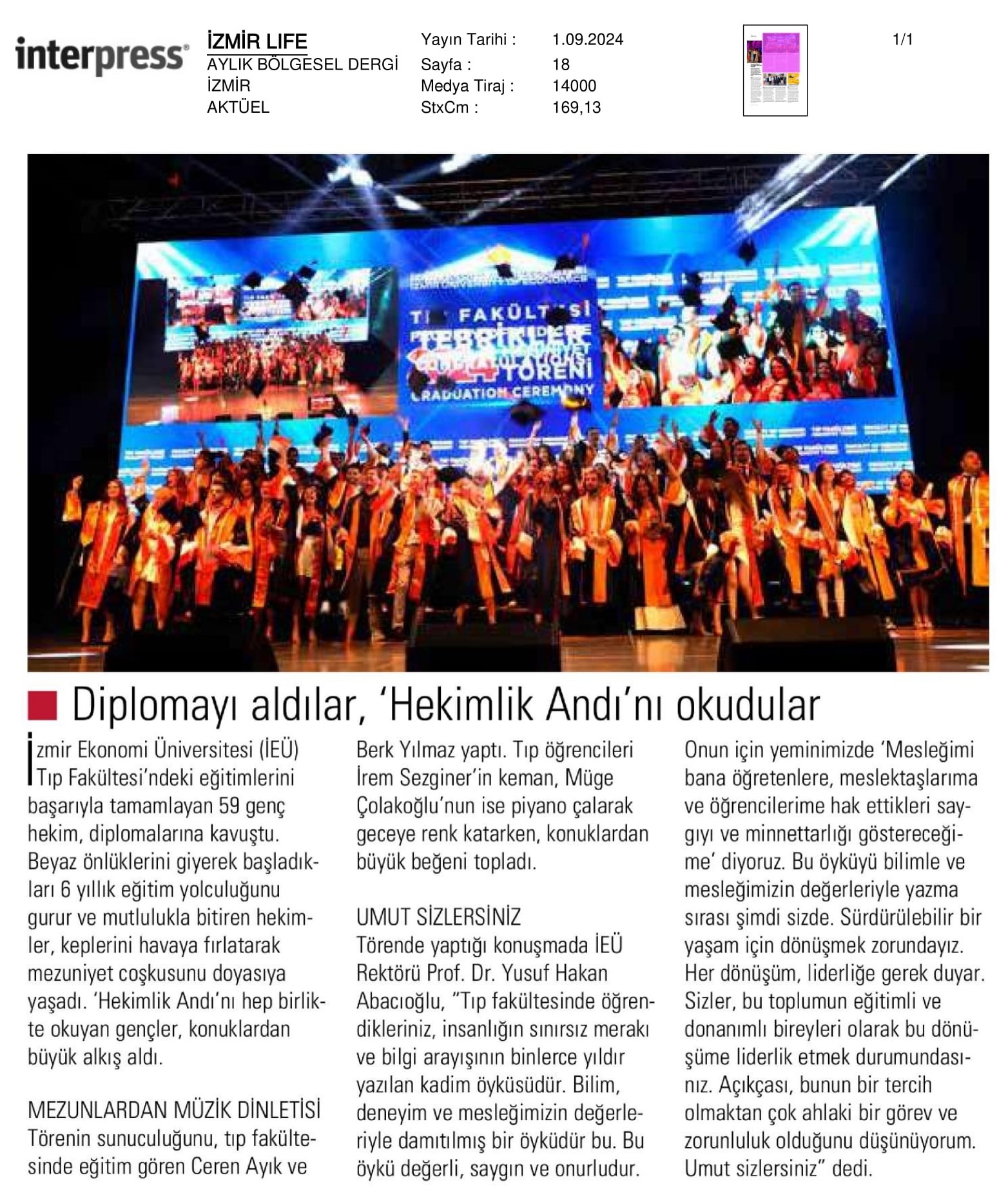 Diplomayı Aldılar, ‘Hekimlik Andı’nı Okudular