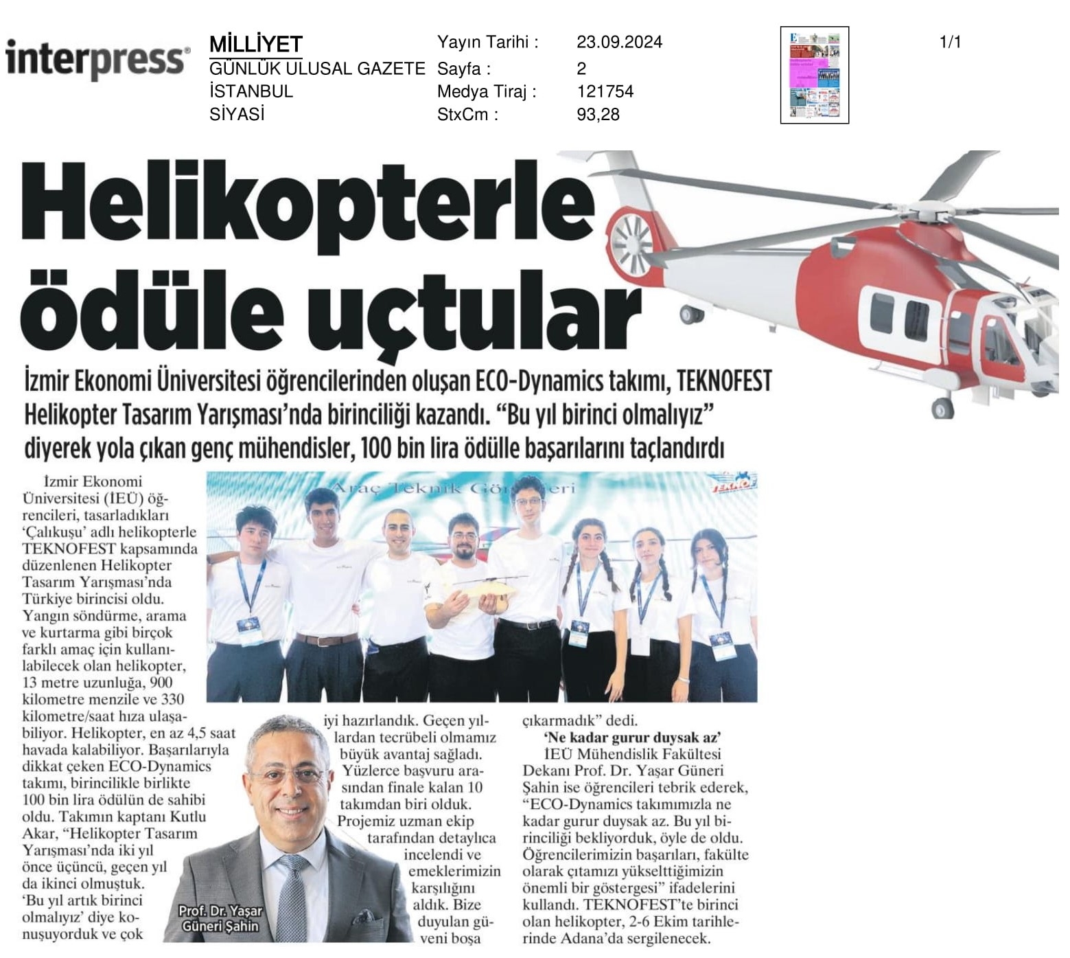 Helikopterle Ödüle Uçtular: ‘Çalıkuşu’ Türkiye Birincisi