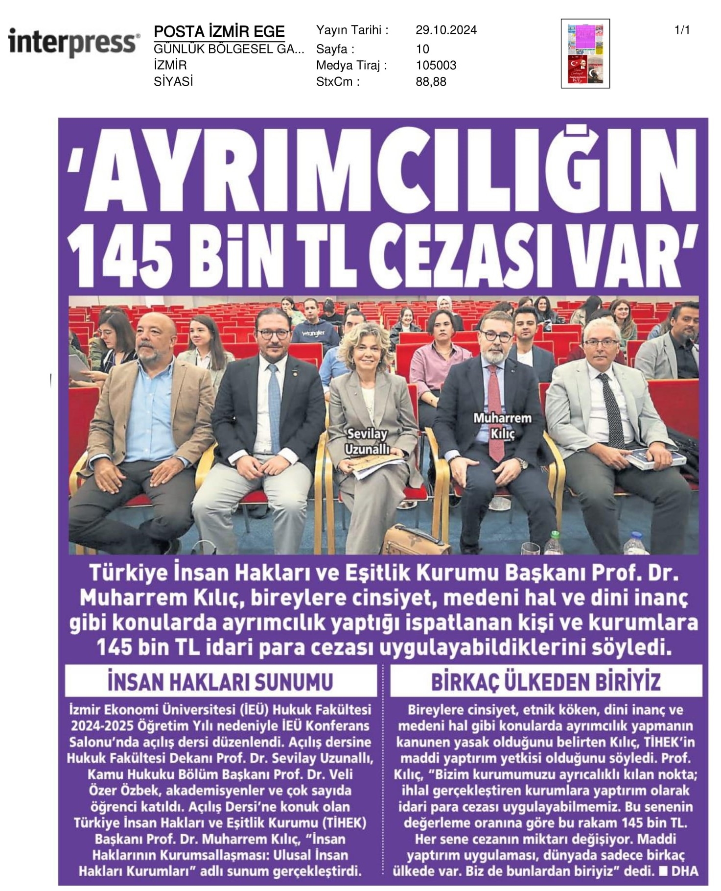 Ayrımcılığın 145 Bin TL Cezası Var