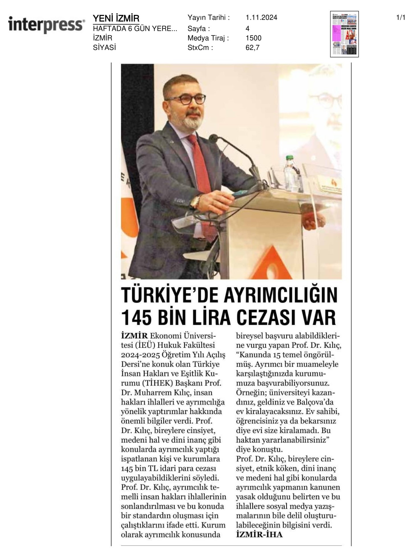 Ayrımcılığın 145 Bin TL Cezası Var