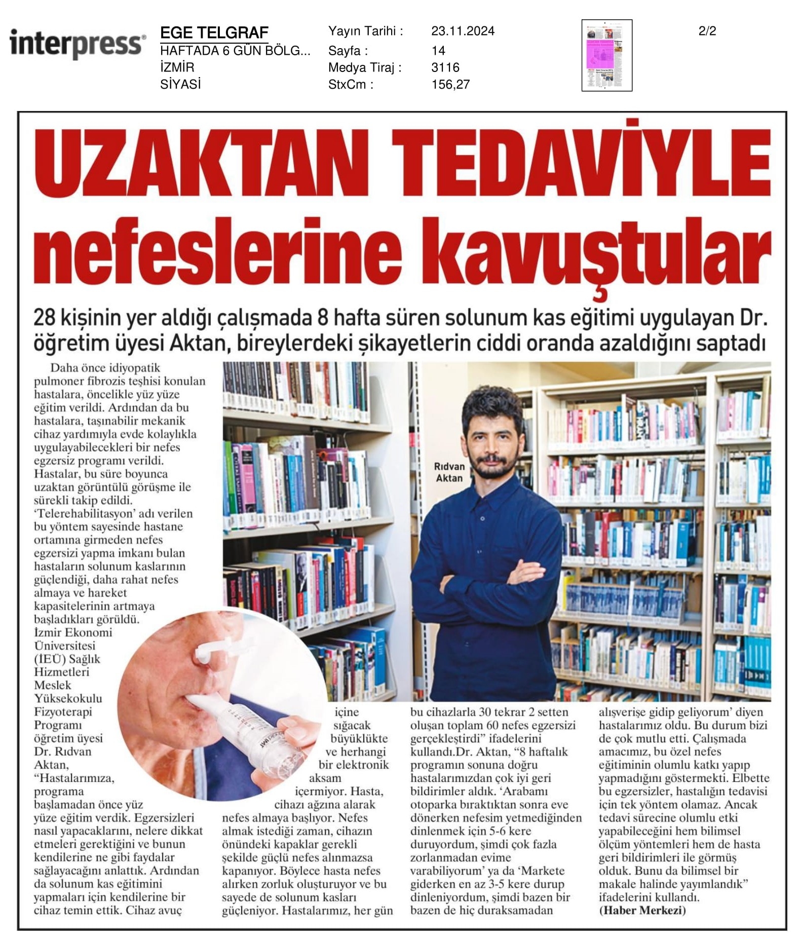 Uzaktan Tedaviyle ‘Nefeslerine’ Kavuştular