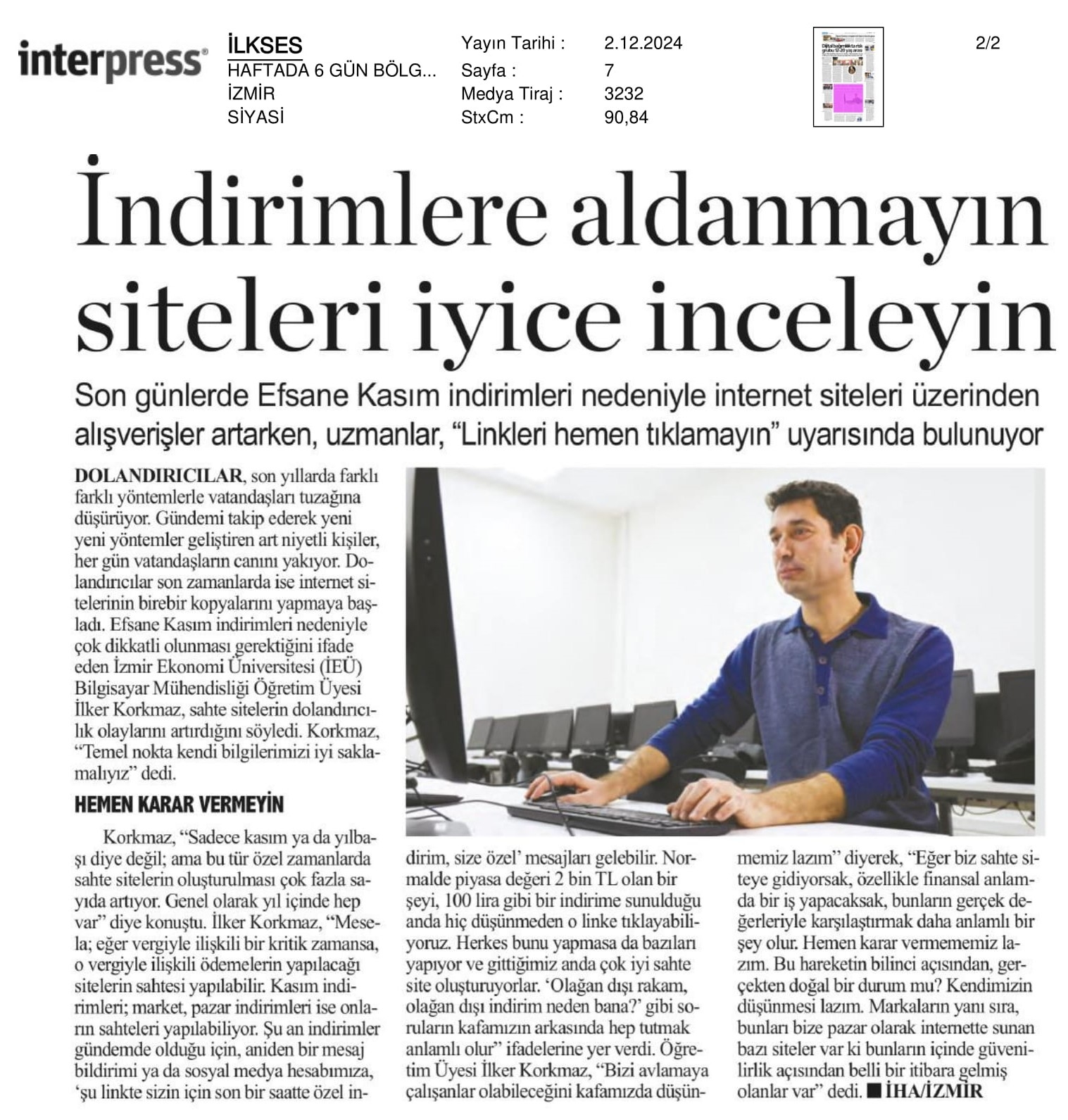 Sahte sitelerin ‘indirim’ tuzağına dikkat!