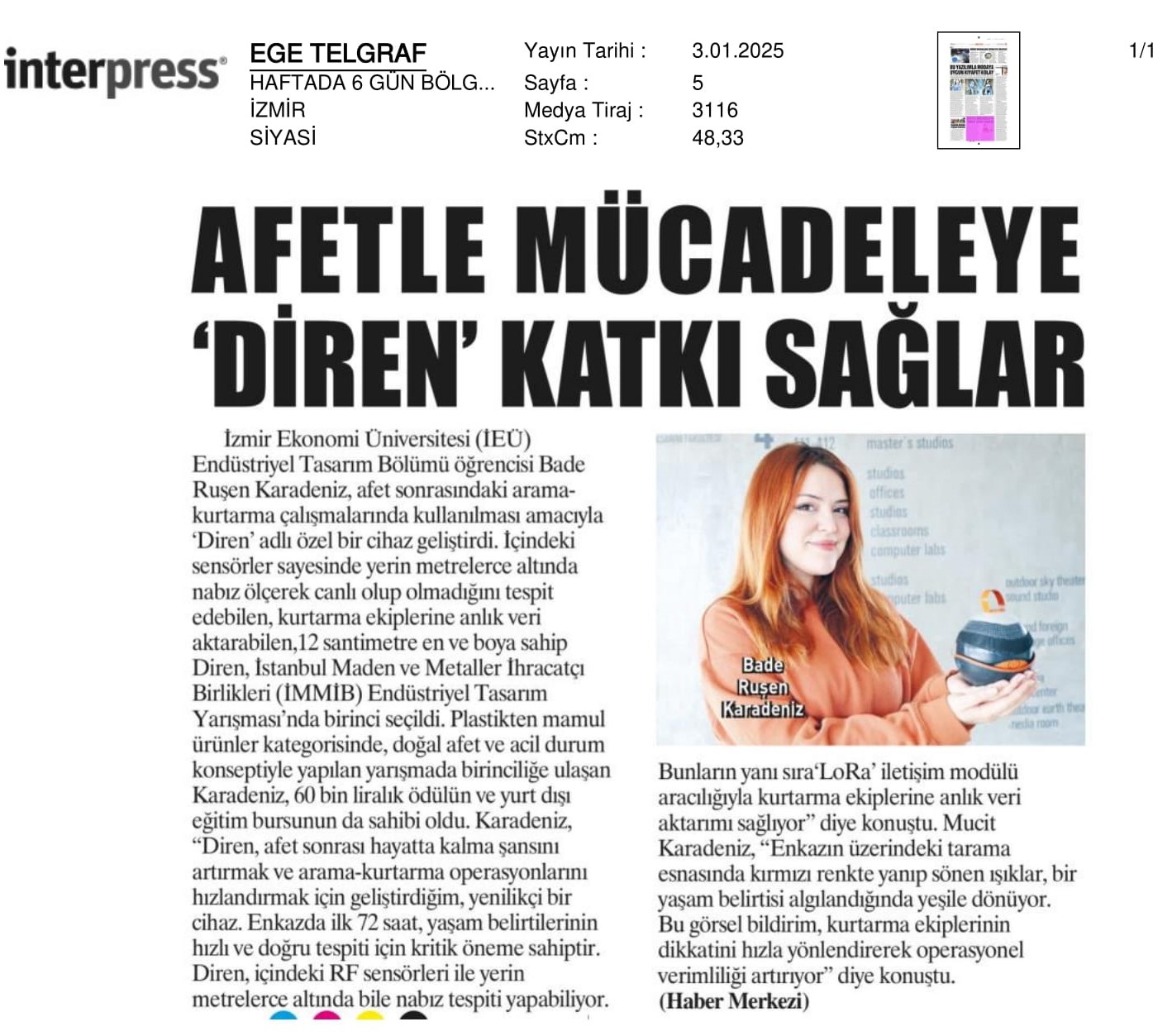 Afete ‘Diren’eceğiz