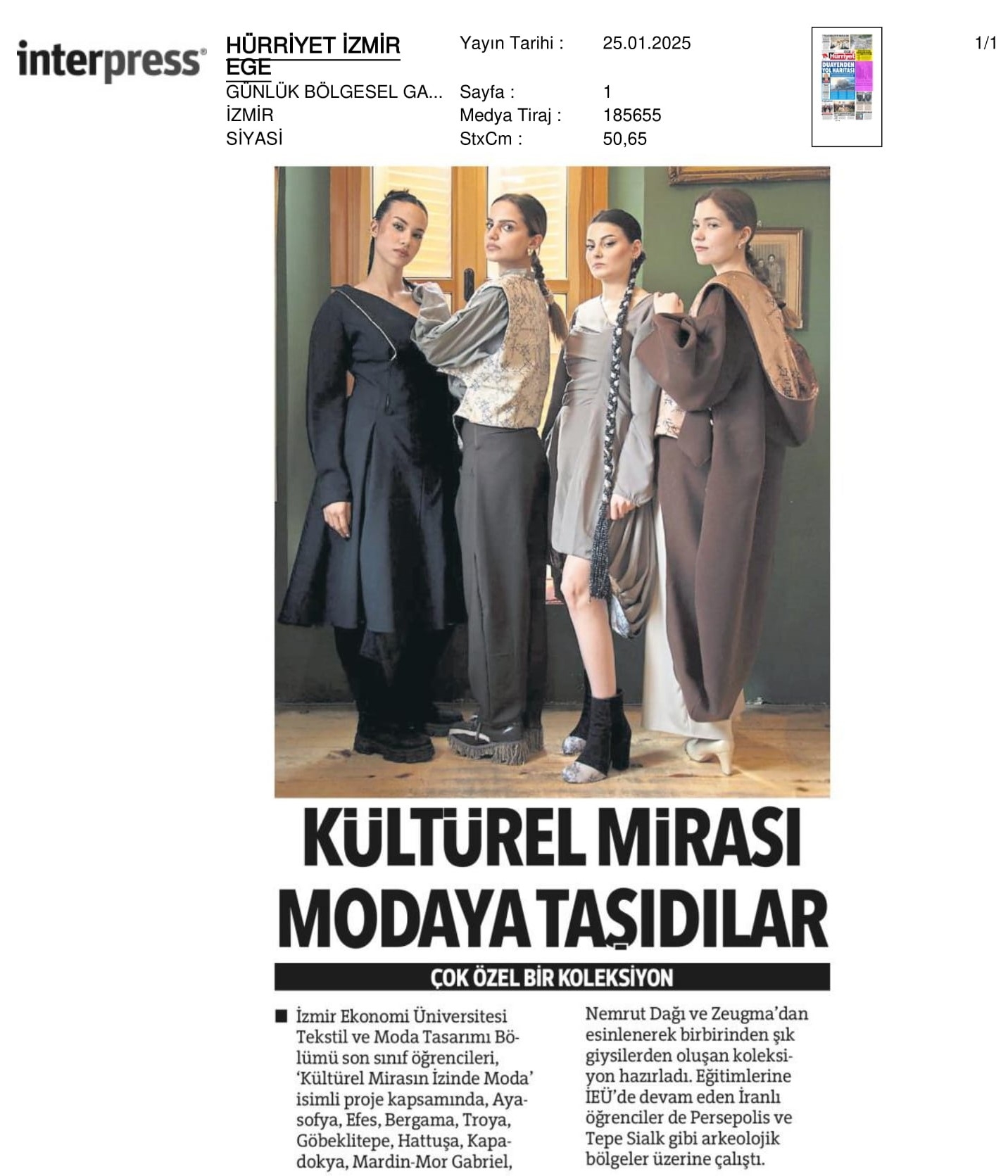 Kültürel Mirası ‘Modaya’ Taşıdılar